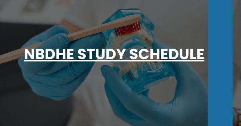 NBDHE Study Schedule Feature Image